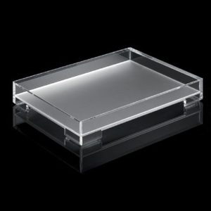 BANDEJA RETANGULAR TRANSPARENTE 46x32x5 CM ESSENCE GUZZINI