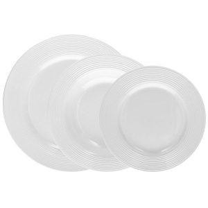 SERVIÇO DE MESA 18 PEÇAS CIRCLES BRANCO TOGNANA