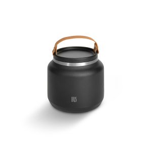TERMO INOX PARA SÓLIDOS 700 ML PRETO COM ASA IRIS