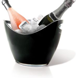 FRAPPÉ PRETO EM ACRÍLICO P/ 2 GARRAFAS VIN BOUQUET