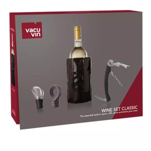 WINE SET CLASSIC- 4 PEÇAS PARA VINHO VACU VIN
