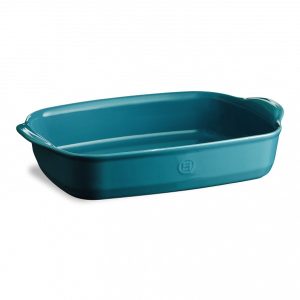 ASSADEIRA RETANGULAR AZUL CALANQUE 42,3*28 CM EMILE HENRY