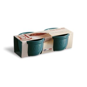 SET 2 RAMEKINS 9 CM AZUL FEU DOUX EMILE HENRY