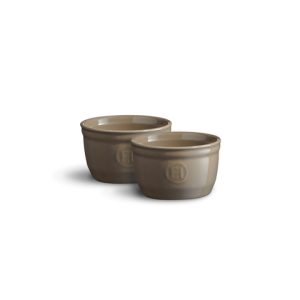 SET 2 RAMEKINS 9 CM CINZA SILEX EMILE HENRY