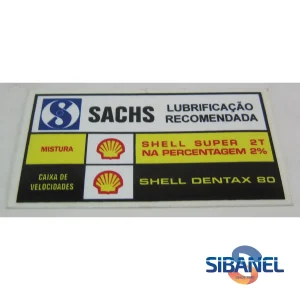 Autocolante lubrificante Sachs