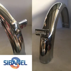 Guarda-lamas de trás tipo Sachs com suporte de farolim